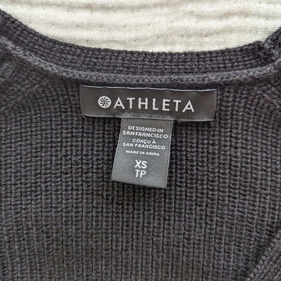 Athleta Hanover wool blend Sweater black XS - Picture 7 of 8